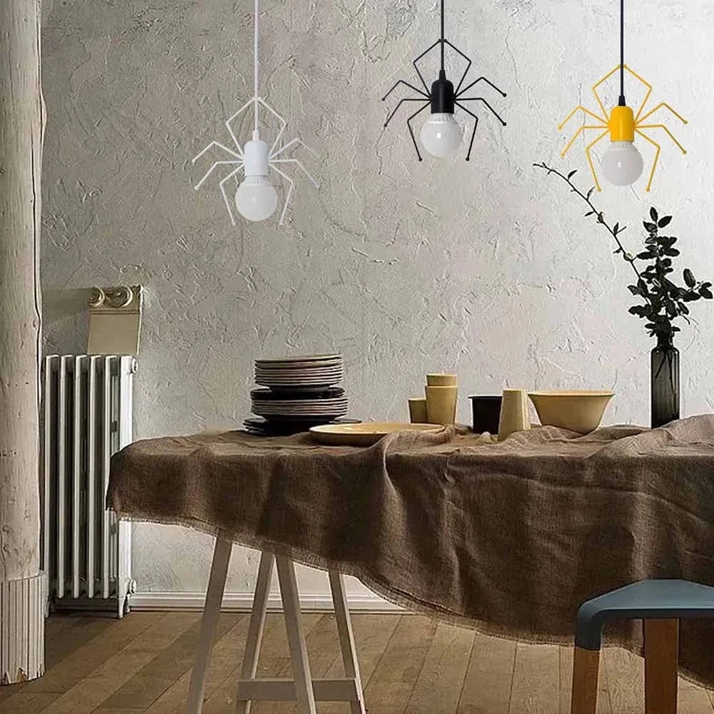 Lampe suspendue LED Homme Araignée pour Loft Chambre d'Enfants et Café Bar | Marco Lucetti