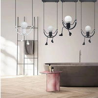 Lampe suspendue LED Homme Araignée pour Loft Chambre d'Enfants et Café Bar | Marco Lucetti