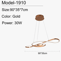 Lampe suspendue LED Moderne avec Télécommande Luminaria Avize - Éclairage Intelligente | Marco Lucetti