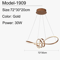 Lampe suspendue LED Moderne avec Télécommande Luminaria Avize - Éclairage Intelligente | Marco Lucetti