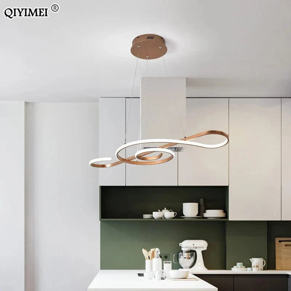 Lampe suspendue LED Moderne avec Télécommande Luminaria Avize - Éclairage Intelligente | Marco Lucetti