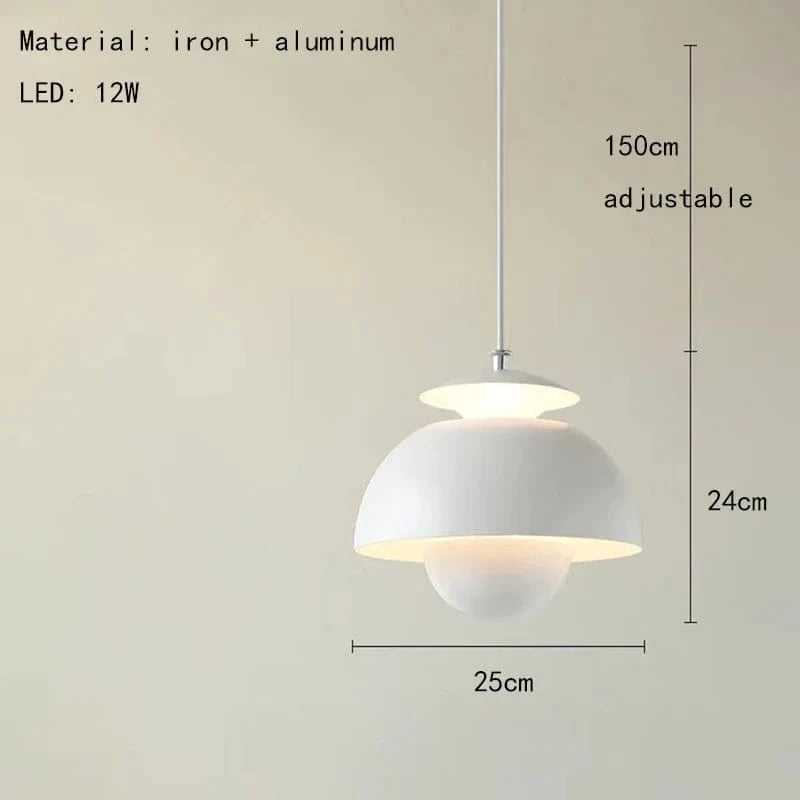 Lampe suspendue LED moderne en métal réglable avec livraison directe. | Marco Lucetti Blanc / Blanc chaud
