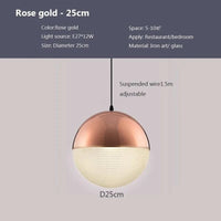 Lampe Suspendue LED Moderne | Marco Lucetti PL831 B Ro Or 25cm / Blanc froid