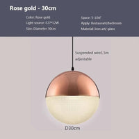 Lampe Suspendue LED Moderne | Marco Lucetti PL831 B Ro Or 30cm / Blanc froid