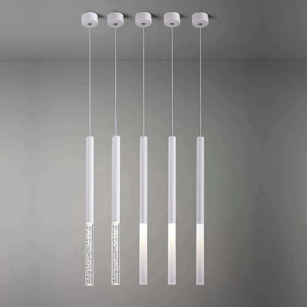 Lampe Suspendue LED Moderne pour Maison et Bar - Cylindre Long en Acrylique | Marco Lucetti