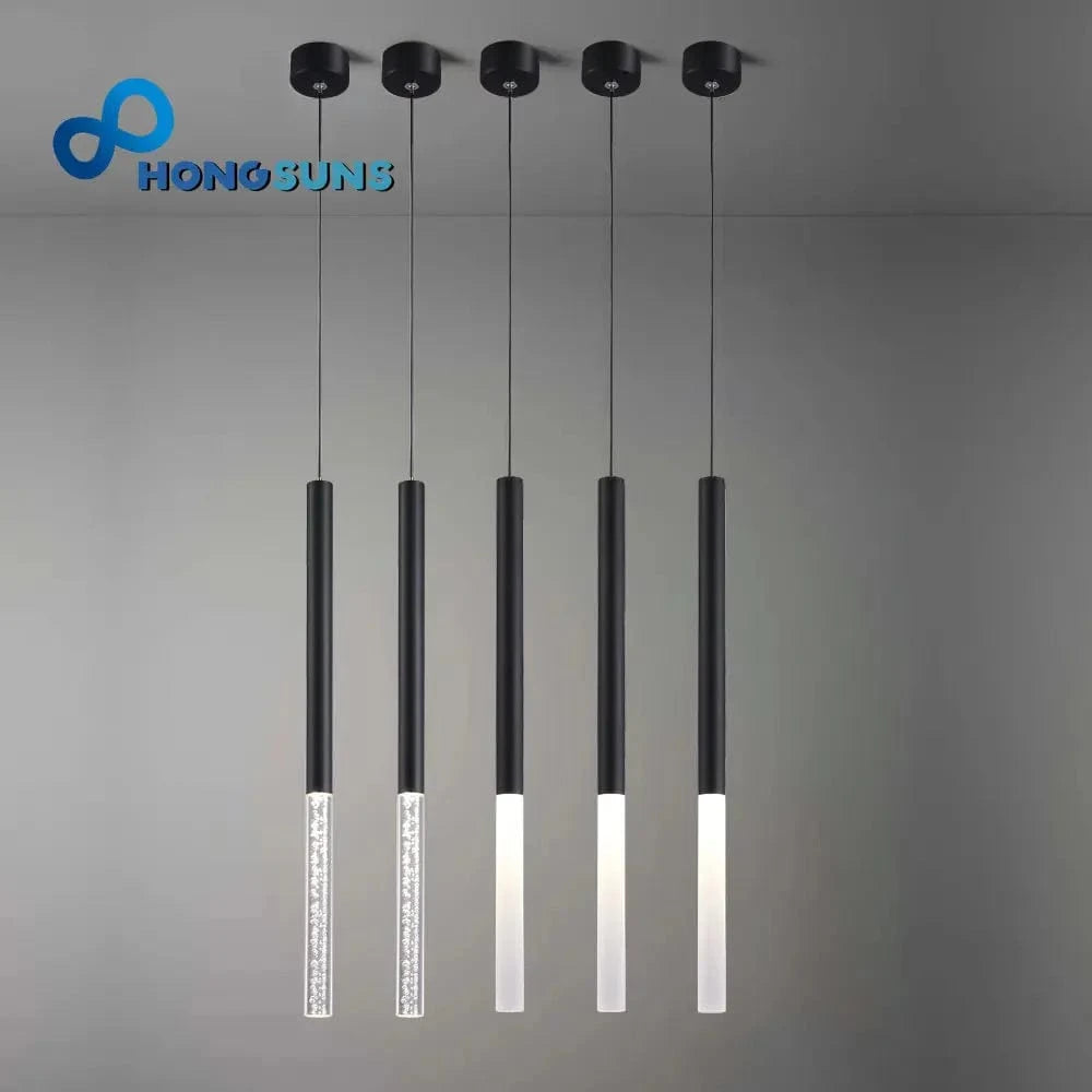 Lampe Suspendue LED Moderne pour Maison et Bar - Cylindre Long en Acrylique | Marco Lucetti