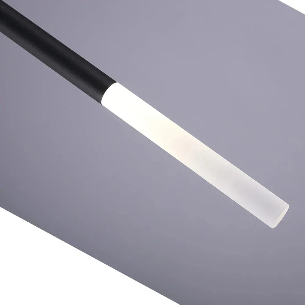 Lampe Suspendue LED Moderne pour Maison et Bar - Cylindre Long en Acrylique | Marco Lucetti B Noir / Dia25H500mm / 6-10W | Blanc froid