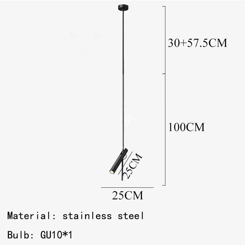 Lampe Suspendue LED Moderne Rotative avec 1/2/3 Têtes pour Intérieur - Luminaé