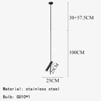 Lampe Suspendue LED Moderne Rotative avec 1/2/3 Têtes pour Intérieur - Luminaé