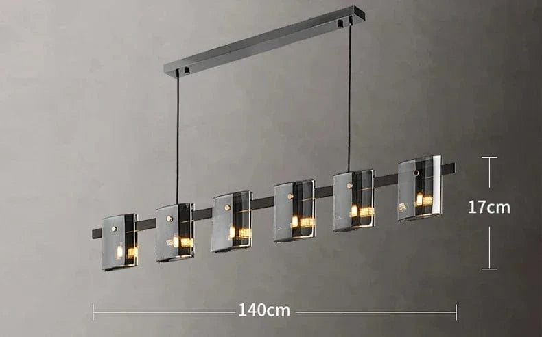 Lampe Suspendue LED Nordique pour une Décoration Intérieure Élégante | Marco Lucetti Gris fumé 6 têtes / Blanc froid