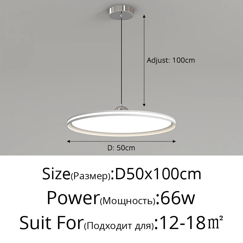 Suspension LED nordique "Nordic Flying Saucer"