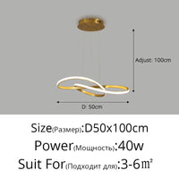 Lampe Suspendue LED QIYIMEI pour Bar et Cuisine - décoration intérieure | Marco Lucetti