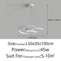 Lampe Suspendue LED QIYIMEI pour Bar et Cuisine - décoration intérieure | Marco Lucetti Intensité variable avec télécommande / A Blanc 50cm 50w