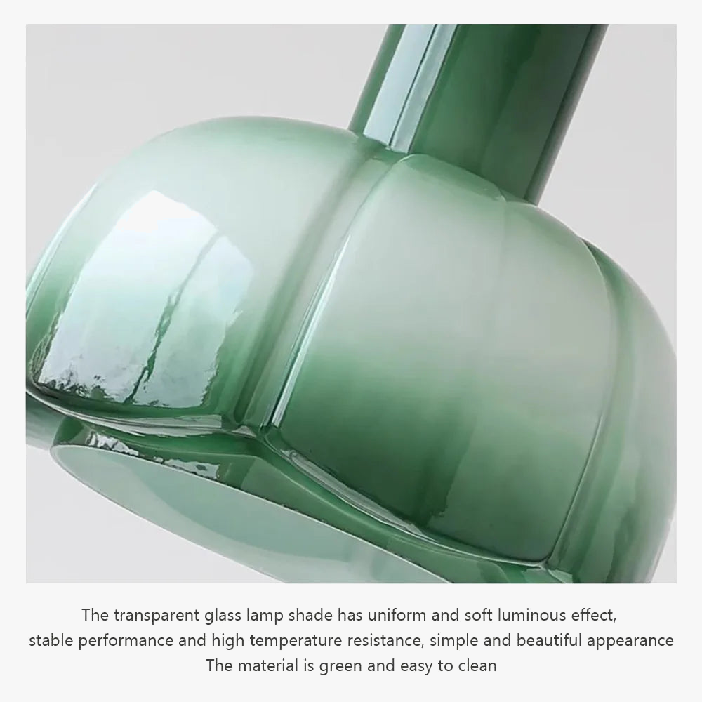 Luminaire décoratif d'intérieur : Lampe suspendue médiévale en verre