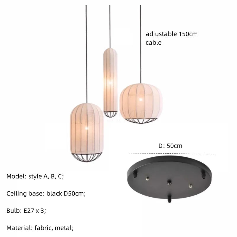 Suspension minimaliste Nord & Japon