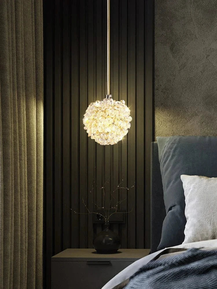 Lampe suspendue moderne en cristal avec cordon réglable  | Marco Lucetti