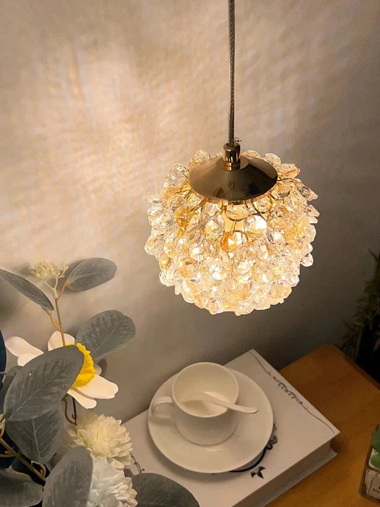Lampe suspendue moderne en cristal avec cordon réglable  | Marco Lucetti