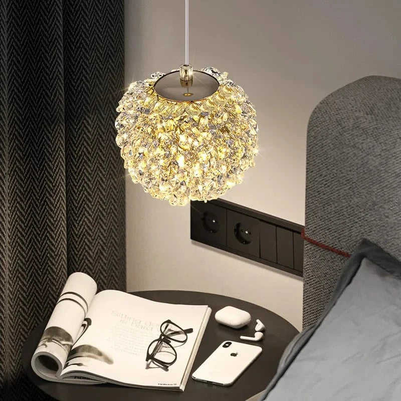 Lampe suspendue moderne en cristal avec cordon réglable  | Marco Lucetti