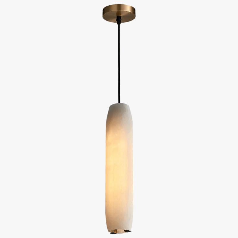 Lampe Suspendue Moderne en Marbre Naturel et Laiton Ajustable - Édition Luxe | Marco Lucetti
