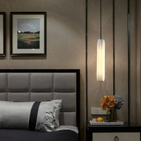 Lampe Suspendue Moderne en Marbre Naturel et Laiton Ajustable - Édition Luxe | Marco Lucetti