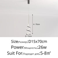 Lampe Suspendue Moderne et Simple pour Chambre à Coucher | Marco Lucetti