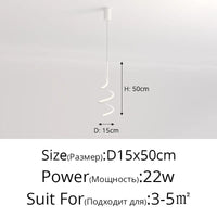 Lampe Suspendue Moderne et Simple pour Chambre à Coucher | Marco Lucetti