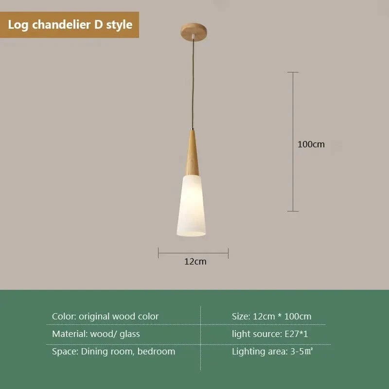 Lampe Suspendue Nordique en Bois et Verre Postmoderne en U - Style Scandinave | Marco Lucetti D / Avec ampoule / CHINE