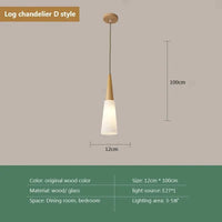 Lampe Suspendue Nordique en Bois et Verre Postmoderne en U - Style Scandinave | Marco Lucetti D / Avec ampoule / CHINE