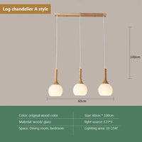 Lampe Suspendue Nordique en Bois et Verre Postmoderne en U - Style Scandinave | Marco Lucetti LA / Sans ampoule / CHINE