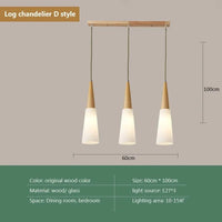 Lampe Suspendue Nordique en Bois et Verre Postmoderne en U - Style Scandinave | Marco Lucetti LD / Sans ampoule / CHINE