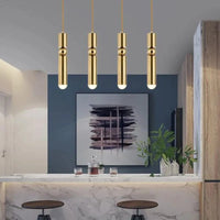 Lampe Suspendue Nordique en Cuivre Doré pour Chambre, Salon, Restaurant, Bar, etc. | Marco Lucetti