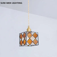 Lampe Suspendue Nordique en Laiton et Verre - Style Japonais Rural Rétro | Marco Lucetti