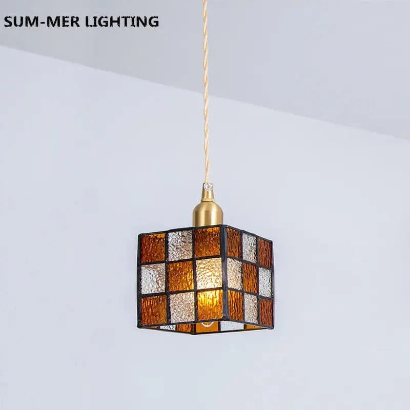 Lampe Suspendue Nordique en Laiton et Verre - Style Japonais Rural Rétro | Marco Lucetti