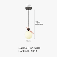 Lampe Suspendue Nordique en Métal et Verre avec Fil Réglable - Élégance Scandinave