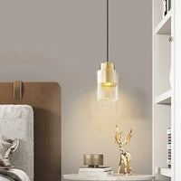 Lampe Suspendue Nordique en Verre et Laiton avec Fil Réglable - Livraison Directe | Marco Lucetti