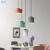 Lampe Suspendue Nordique Macarons LED en Bois - Collection Créative | Marco Lucetti