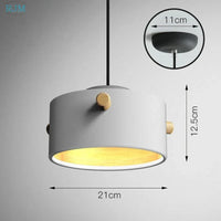 Lampe Suspendue Nordique Macarons LED en Bois - Collection Créative | Marco Lucetti A blanc