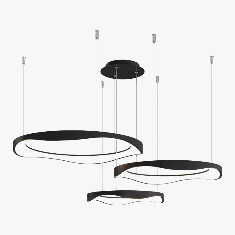 Lustre LED design nordique rond