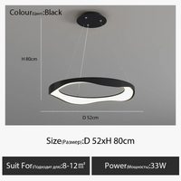 Lustre LED design nordique rond