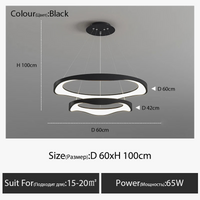 Lustre LED design nordique rond
