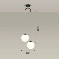 Lampe Suspendue Nordique : Parfaite Décoration Intérieure | Marco Lucetti Noir 2 têtes / 3 couleurs de lumière