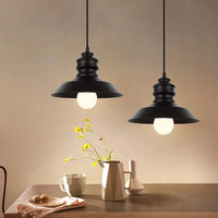 Lampe suspendue Rétro Loft Led  en fer noir pour une décoration tendance | Marco Lucetti Noir