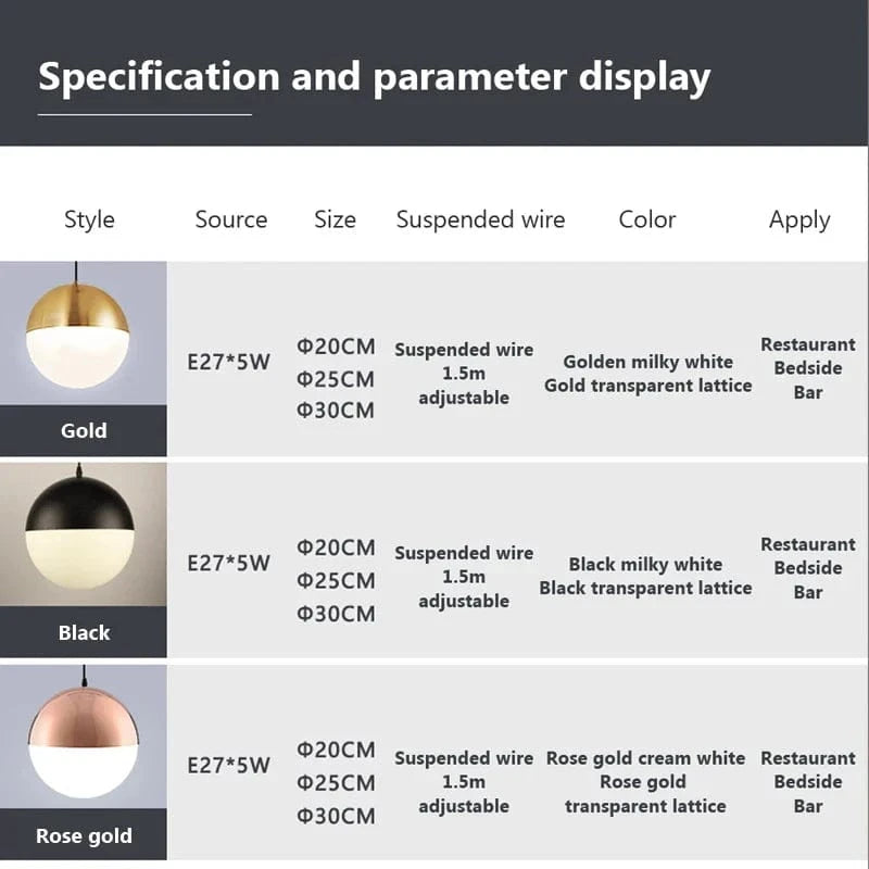 Lampe Suspendue Sphérique Design Moderne pour Intérieurs LED - Luminia | Marco Lucetti
