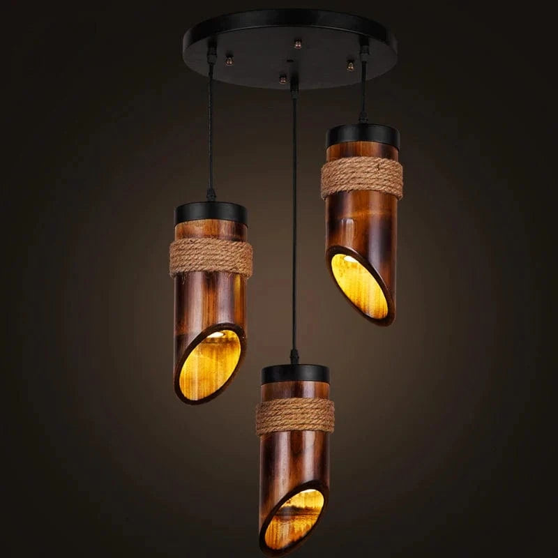 Lampe Suspendue Style Américain Loft en Bambou  | Marco Lucetti
