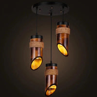 Lampe Suspendue Style Américain Loft en Bambou  | Marco Lucetti