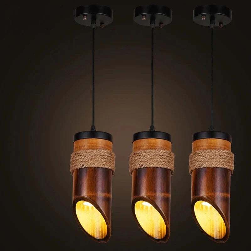 Lampe Suspendue Style Américain Loft en Bambou  | Marco Lucetti