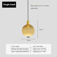 Lampe Suspendue Verre Dégradé Nordique - Éclairage Design 110V-220V | Marco Lucetti B
