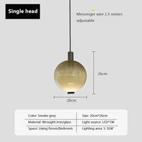 Lampe Suspendue Verre Dégradé Nordique - Éclairage Design 110V-220V | Marco Lucetti C