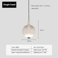 Lampe Suspendue Verre Dégradé Nordique - Éclairage Design 110V-220V | Marco Lucetti D