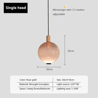 Lampe Suspendue Verre Dégradé Nordique - Éclairage Design 110V-220V | Marco Lucetti UN